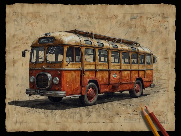 Auf dem Bild ist ein alter, orangefarbener Bus zu sehen, der nostalgisch anmutet. Solche klassischen Busse können oft in touristischen Zielen verwendet werden, um den Besuchern ein besonderes Erlebnis zu bieten. Sie erinnern an frühere Reisezeiten und können Teil von Stadtrundfahrten oder Sightseeing-Touren sein.

Besucher, die in solchen Bussen fahren, können sich auf eine charmante und unvergessliche Fahrt freuen, oft begleitet von interessanten Geschichten über die Umgebung und die Kultur. Diese Art von Transportmittel fördert nicht nur das Erkunden der Sehenswürdigkeiten, sondern bietet auch die Möglichkeit, mit anderen Reisenden in Kontakt zu treten und die Atmosphäre der besuchten Orte besser zu genießen.