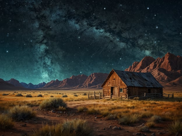 Auf dem Bild ist eine rustikale Holzhütte in einer weitläufigen Wüstenlandschaft zu sehen, umgeben von Bergen und unter einem beeindruckenden Sternenhimmel.

Wenn du die Atacama-Wüste besuchst, hier einige Reisetipps:

1. **Sternenhimmel beobachten**: Die Atacama gilt als einer der besten Orte der Welt für Sternenbeobachtungen. Nutze die klare Luft und die geringe Lichtverschmutzung, um den Nachthimmel zu genießen.

2. **Hohe Höhenlage**: Viele Orte in der Atacama liegen in großen Höhen. Achte darauf, dich langsam an die Höhe zu gewöhnen, um Höhenkrankheit zu vermeiden.

3. **Bester Reisezeit**: Die beste Zeit für einen Besuch sind die Monate von April bis Oktober, wenn das Wetter kühler und die Nächte klarer sind.

4. **Erkunde die Valle de la Luna**: Diese beeindruckende Mondlandschaft ist ideal für Sonnenuntergangsbesuche und bietet spektakuläre Felsformationen.

5. **Lokale Kultur**: Besuche die kleinen Dörfer wie San Pedro de Atacama, um mehr über die einheimische Kultur und Geschichte zu erfahren.

6. **Trink ausreichend Wasser**: Es ist wichtig, gut hydriert zu bleiben, da die Wüste sehr trocken ist.

Viel Spaß beim Entdecken der Atacama-Wüste!