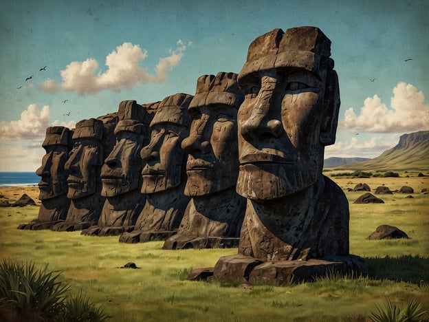 Auf dem Bild sind mehrere der ikonischen Moai-Statuen der Osterinsel zu sehen, die in einer Reihe stehen. Diese monumentalen Figuren sind nicht nur kulturelle Symbole, sondern auch bedeutende touristische Attraktionen.

In Bezug auf Nachhaltigkeit und Tourismus auf der Osterinsel ist es wichtig, die empfindliche Ökologie und die kulturellen Werte der Insel zu respektieren. Der Anstieg des Tourismus hat Herausforderungen mit sich gebracht, darunter Umweltschäden und die Notwendigkeit, die lokale Bevölkerung einzubeziehen und zu unterstützen. Nachhaltige Tourismuspraktiken, wie die Begrenzung der Besucherzahlen und die Förderung umweltfreundlicher Aktivitäten, sind entscheidend, um die einzigartigen Kulturstätten und die natürliche Schönheit der Osterinsel zu bewahren.