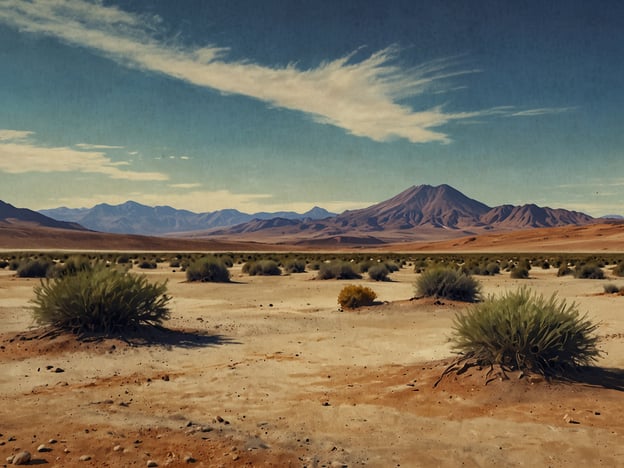 Auf dem Bild ist eine weite, trockene Landschaft mit sanften Hügeln und einer bergigen Kulisse im Hintergrund zu sehen. Es scheint, als wäre die Umgebung relativ unberührt, mit einigen Sträuchern und Pflanzen, die das karge Land durchbrechen.

Die Laguna Cejar liegt in der Atacama-Wüste in Chile, etwa 25 Kilometer nördlich von San Pedro de Atacama. Sie ist bekannt für ihr salzhaltiges Wasser und die beeindruckenden Ausblicke auf die umliegenden Berge. Die Erreichbarkeit der Laguna Cejar ist relativ einfach, da sie gut ausgeschildert und über asphaltierte Straßen erreichbar ist. Viele Besucher nutzen Touren oder fahren mit dem eigenen Fahrzeug dorthin, um die faszinierende Landschaft und die entspannenden Badestellen zu genießen.