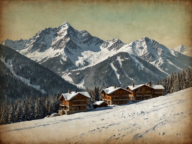 Auf dem Bild sind schneebedeckte Berge und einige Chalets oder Hütten zu sehen, umgeben von einer winterlichen Landschaft. 

Valle Nevado ist ein Top-Ziel für Skifahrer aus mehreren Gründen:

1. **Erstklassige Pisten**: Valle Nevado bietet eine Vielzahl von Pisten für alle Schwierigkeitsgrade, von Anfängern bis zu erfahrenen Skifahrern.

2. **Hohe Lage**: Mit einer Höhe von über 3.000 Metern ist die Schneesicherheit oft hoch, und die Saison erstreckt sich normalerweise von Juni bis Oktober.

3. **Aussicht und Natur**: Die beeindruckende Berglandschaft und die atemberaubende Aussicht machen das Skifahren zu einem besonderen Erlebnis.

4. **Moderne Infrastruktur**: Das Skigebiet verfügt über moderne Lifte, gute Unterkünfte und diverse Freizeitmöglichkeiten, was es attraktiv für Familien und Gruppen macht.

5. **Zugänglichkeit**: Es liegt nur etwa eine Stunde von Santiago entfernt, was es leicht erreichbar für Touristen macht. 

Diese Faktoren machen Valle Nevado zu einem beliebten Destination für Ski-Enthusiasten.