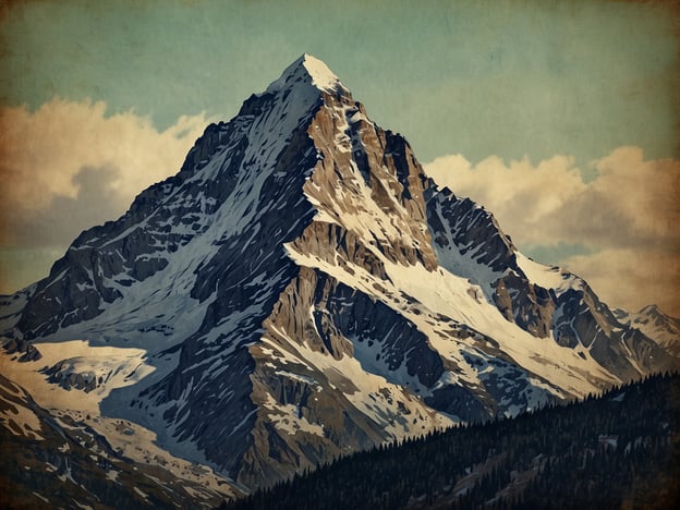 Auf dem Bild ist die majestätische Präsenz des Monte San Valentín zu sehen. Der Berg ragt stolz in den Himmel und zeigt seine steilen, schneebedeckten Gipfel sowie die dramatische Felsenstruktur. Umgeben von bewaldeten Hängen und einer bewölkten Himmelslandschaft strahlt der Monte San Valentín eine eindrucksvolle Schönheit und Erhabenheit aus.