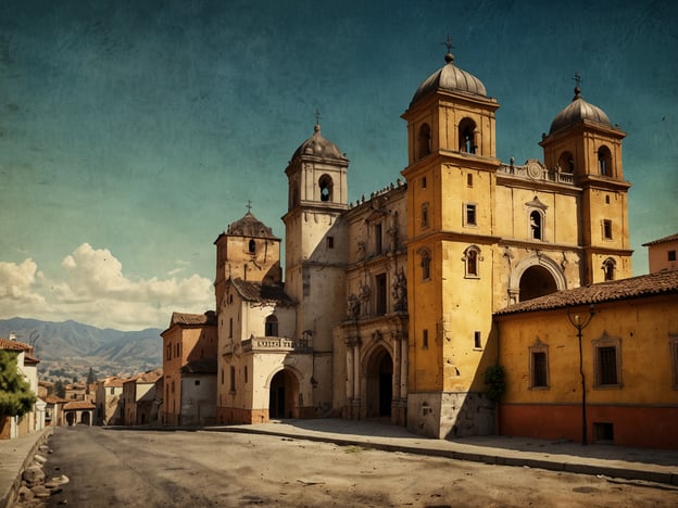 Auf dem Bild ist eine historische Architektur abgebildet, die möglicherweise zu Loja gehört. Loja, eine Stadt in Ecuador, hat eine reiche Geschichte und viele historische Meilensteine. 

Im Laufe der Jahrhunderte war Loja ein wichtiges kulturelles und wirtschaftliches Zentrum. Gegründet im Jahr 1548, entwickelte sich die Stadt schnell und wurde durch ihren Einfluss in den Bereichen Musik, Kunst und Bildung bekannt. Die Architektur, wie die im Bild dargestellten Kirchen und Gebäude, spiegelt den kolonialen Stil wider, der im 17. und 18. Jahrhundert vorherrschte.

Ein bemerkenswerter Meilenstein war die Gründung von Universitäten, die das intellektuelle Leben in Loja förderten. Daher könnte das abgebildete Gebäude Teil dieser reichen Geschichte und des kulturellen Erbes der Stadt sein.