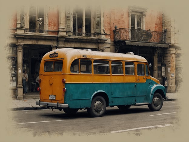 Auf dem Bild ist ein bunter Bus zu sehen, der mit orange und blau gestrichen ist. Er steht auf einer Straße vor einem Gebäude mit geschichtsträchtigen Fassaden und Fenstern.

### Tipps für die Anreise und Erkundung der Märkte:

1. **Öffentliche Verkehrsmittel nutzen**: Erwägen Sie die Nutzung von Bussen oder U-Bahnen, um die Märkte schnell und kostengünstig zu erreichen. Informieren Sie sich über die Fahrpläne und Haltestellen.

2. **Frühzeitig gehen**: Viele Märkte sind am besten in den frühen Morgenstunden zu besuchen, wenn die Auswahl an frischen Produkten am größten ist und die Stände noch nicht überfüllt sind.

3. **Lokale Spezialitäten probieren**: Nutzen Sie die Gelegenheit, um regionale Snacks und Gerichte zu probieren. Oft gibt es Kostproben direkt an den Ständen.

4. **Mit Bargeld bezahlen**: Einige Marktstände akzeptieren möglicherweise keine Kreditkarten, daher ist es ratsam, Bargeld dabeizuhaben.

5. **Erkundung zu Fuß**: Einige Märkte befinden sich in Fußgängerzonen, was eine gute Möglichkeit bietet, die Umgebung zu erkunden und die Atmosphäre aufzusaugen.

6. **Freundliche Interaktion**: Versuchen Sie, mit den Verkäufern zu sprechen. Oft freuen sie sich über Interesse und geben Ihnen Tipps zur Zubereitung ihrer Produkte.

Viel Spaß beim Entdecken der Märkte!