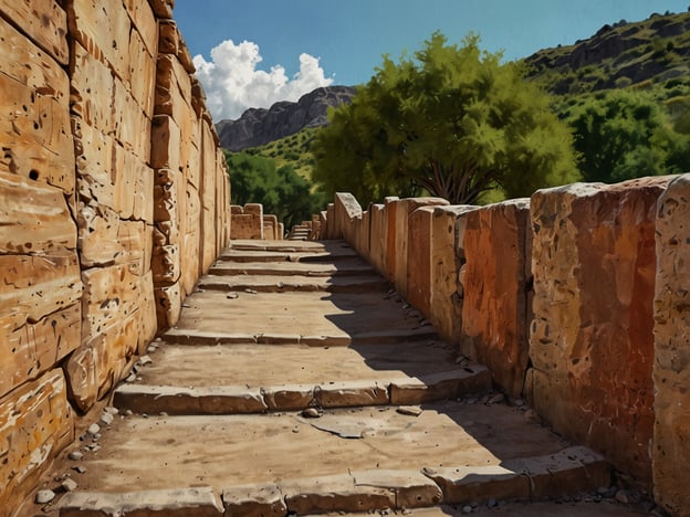 Auf dem Bild ist eine steinerne Treppe zu sehen, die von großen, quadratischen Steinwänden flankiert wird. Diese Architektur erinnert an alte Ruinen oder archäologische Stätten, die in einer natürlichen Umgebung liegen, umgeben von hügeliger Landschaft und Bäumen.

Tierradentro ist ein archäologischer Park in Kolumbien, bekannt für seine gut erhaltenen, zeremoniellen Gräber und die beeindruckenden Grabkammern der prekolumbianischen Kultur. Besucher können die Ruinen erkunden, die reich an Geschichte sind, und oft auch Führungen nutzen, um mehr über die Kultur und die Bedeutung der Stätte zu erfahren. Der Park bietet zudem schöne Wanderwege, die die beeindruckende Landschaft um die Ruinen herum zeigen.