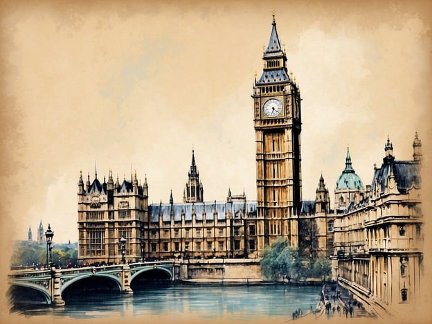 Auf dem Bild ist die berühmte Westminster Abbey und der Big Ben in London zu sehen. Der Big Ben ist der Glockenturm des Palace of Westminster und ein bekanntes Wahrzeichen der Stadt. Im Vordergrund ist die Westminster Brücke zu erkennen, die über die Themse führt. Diese Gebäude sind bedeutende Sehenswürdigkeiten und ziehen viele Touristen an.