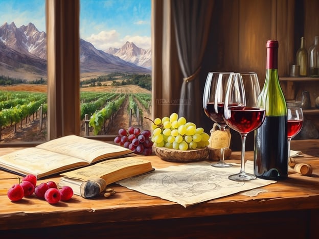 Auf dem Bild sind Weintrauben, Weingläser und eine Flasche Wein zu sehen, mit einem schönen Blick auf Weinberge und Berge im Hintergrund. In Bernkastel-Kues gibt es viele Freizeitaktivitäten, die gut zu diesem Bild passen. 

Man könnte beispielsweise:

1. **Weinproben** in den zahlreichen Weingütern der Region besuchen, um die lokale Weinproduktion kennenzulernen.
2. **Wanderungen** entlang der Mosel oder durch die Weinberge unternehmen und die malerische Landschaft genießen.
3. **Stadtführungen** durch die Altstadt von Bernkastel-Kues machen, wo man historische Gebäude und Fachwerkhäuser bewundern kann.
4. **Fahrradtouren** auf den Radwegen entlang der Mosel unternehmen.

Diese Aktivitäten würden das Erlebnis in dieser reizvollen Region ergänzen.