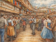 Tauche ein in die bayerische Gemütlichkeit und erlebe fesche Dirndl, zünftige Wiesn-Musi und bayerisches Bier – ganz bequem von zuhause aus!