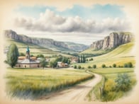 Entdecke die malerischen Landschaften der Moldau: Von sanften Hügeln zu versteckten Klöstern.