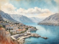 Erleben Sie die atemberaubende Schönheit der Bucht von Kotor - Ein einzigartiges Naturspektakel am Rande Montenegros.