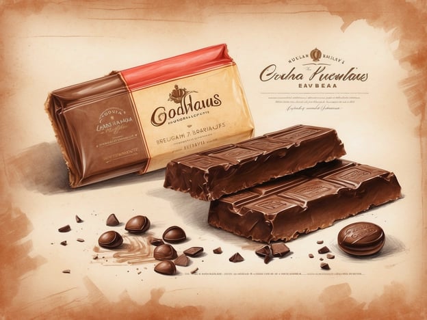 Auf dem Bild ist eine Schokoladentafel zu sehen, die an belgische Schokolade erinnert. Belgien ist bekannt für seine hochwertigen Schokoladensorten und -marken wie **Neuhaus**, **Godiva** und **Lindt**. Auf dem Bild könnte es sich um eine stilisierte Darstellung einer Schokoladentafel handeln, die vermuten lässt, dass sie aus feiner belgischer Schokolade hergestellt ist. Die Anordnung der Tafeln und der Schokoladenstücke könnte die Vielfalt und den Genuss der belgischen Schokoladentradition symbolisieren.