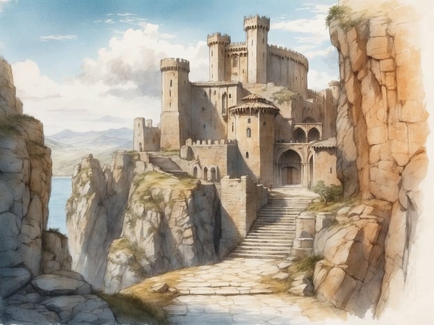 Auf dem Bild ist eine beeindruckende Burg zu sehen, die auf einer Klippe über einem Gewässer thront. Diese Art von Landschaft erinnert an die majestätischen Kulissen, die in Serien wie "Game of Thrones" verwendet werden.

Kroatien war ein bedeutender Drehort für die Serie, insbesondere die Altstadt von Dubrovnik, die als Kulisse für die Stadt King