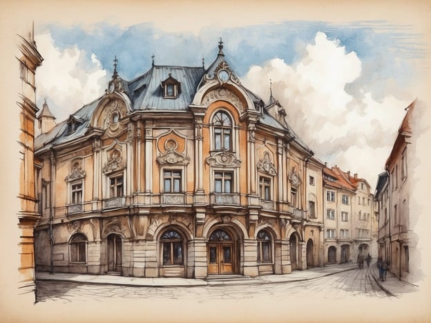 Auf dem Bild ist ein beeindruckendes, historisches Gebäude zu sehen, das möglicherweise an die schöne Architektur in Riga erinnert. Riga, die Hauptstadt Lettlands, ist bekannt für ihre gut erhaltene Altstadt und zahlreiche kulturelle Highlights. 

Ein solches Gebäude könnte dem Stil der Jugendstil-Architektur entsprechen, für den Riga berühmt ist. Viele Gebäude in der Altstadt, wie das Freiheitsdenkmal oder das Haus der Schwarzhäupter, zeigen ebenfalls ähnliche feine Details und kunstvolle Fassaden. Die charmanten Straßen, die das Bild umgeben, laden dazu ein, die Geschichte und Kultur der Stadt zu erkunden.